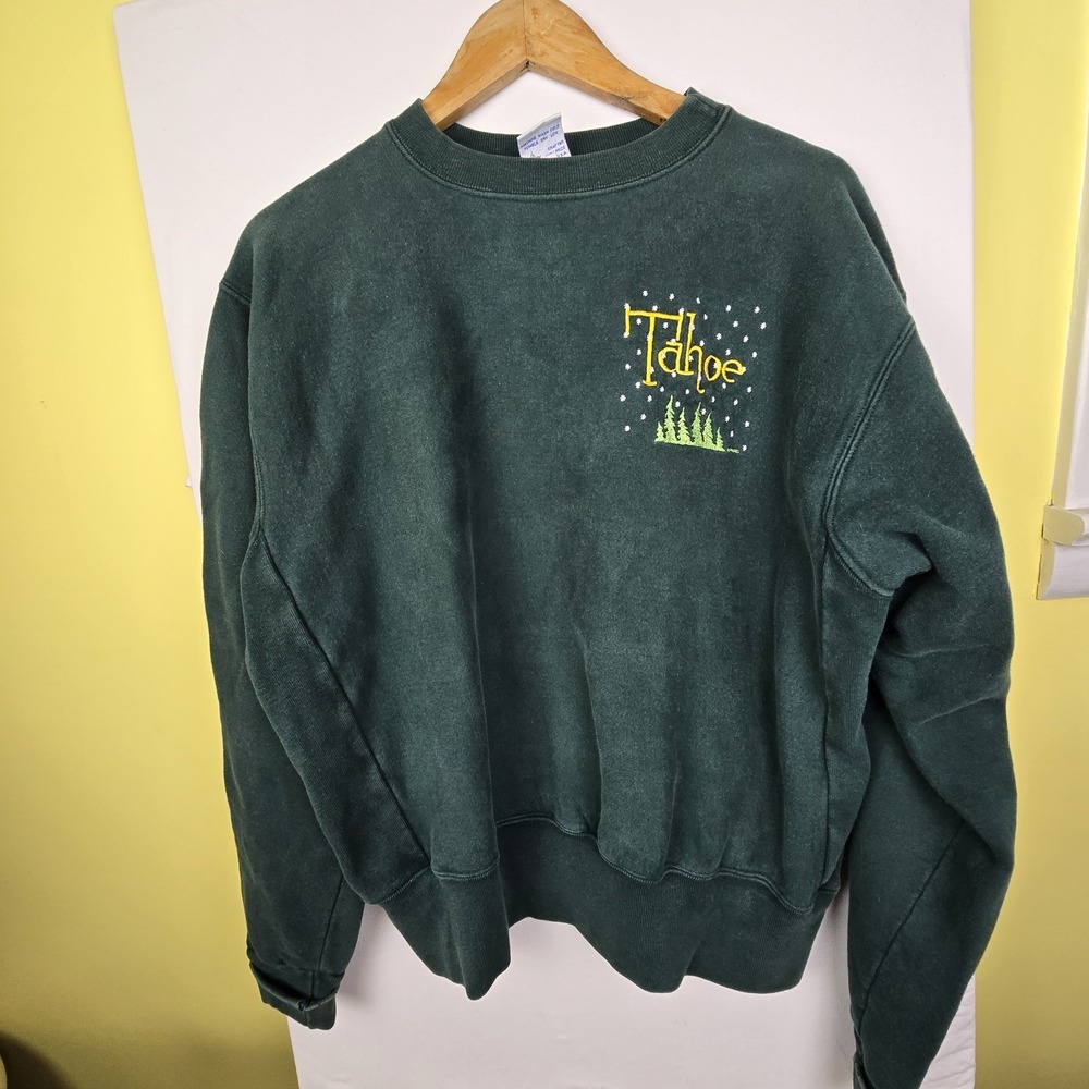 Vintage Rugged Sweats Sweatshirt Unisex Sz Large Lake Tahoe Fleece USA